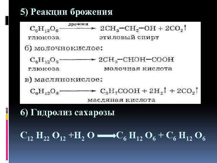 C3h6o2 h2o. Пиролиз c6h12o6. Гидролиз сахарозы реакция. Реакция брожения. C6h12o6 брожение реакция.