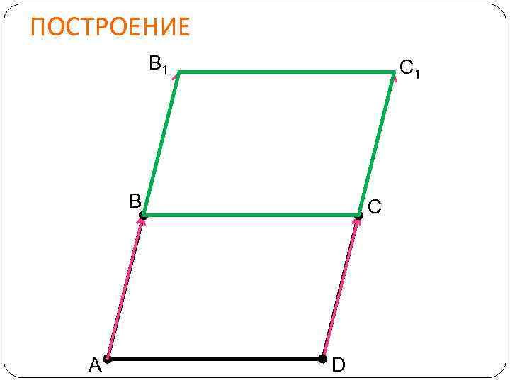 ПОСТРОЕНИЕ В 1 С 1 В А С D 