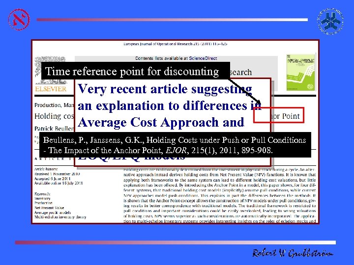 Time reference point for discounting Very recent article suggesting an explanation to differences in