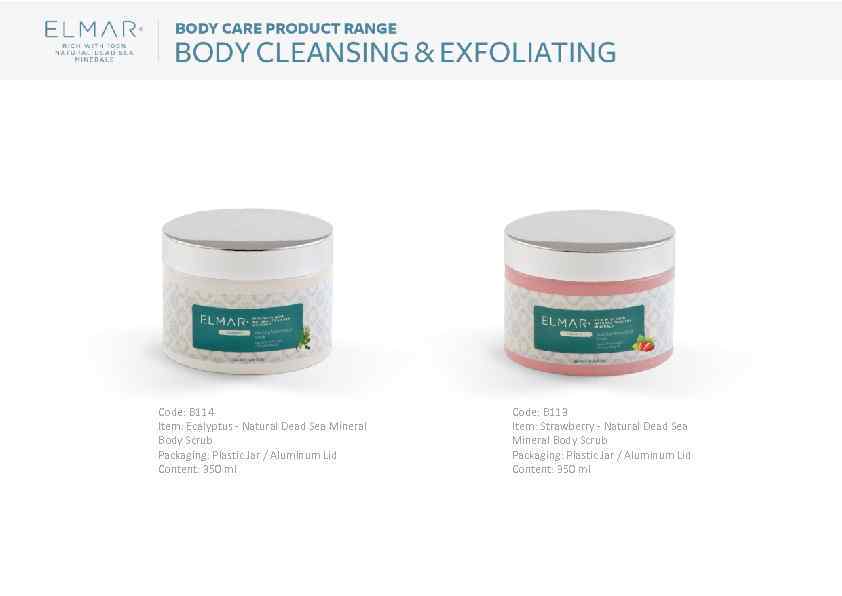 Code: B 114 Item: Ecalyptus - Natural Dead Sea Mineral Body Scrub Packaging: Plastic