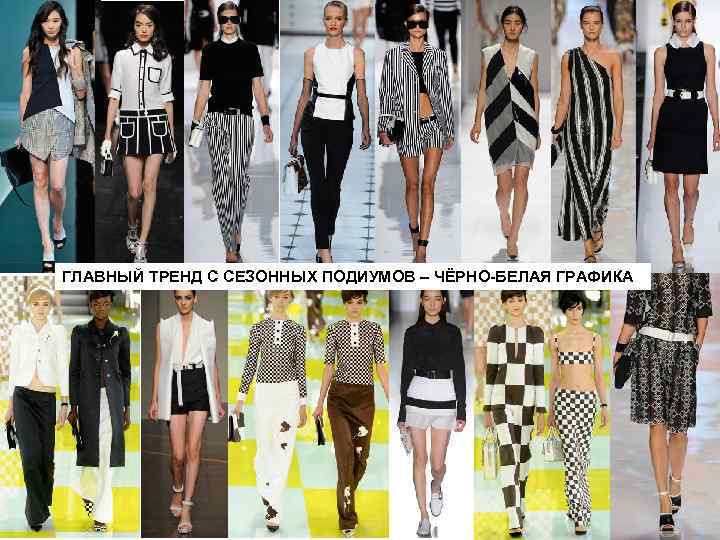 ГЛАВНЫЙ ТРЕНД С СЕЗОННЫХ ПОДИУМОВ – ЧЁРНО-БЕЛАЯ ГРАФИКА 