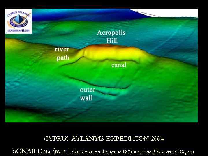 CYPRUS ATLANTIS EXPEDITION 2004 SONAR Data from 1. 5 km down on the sea