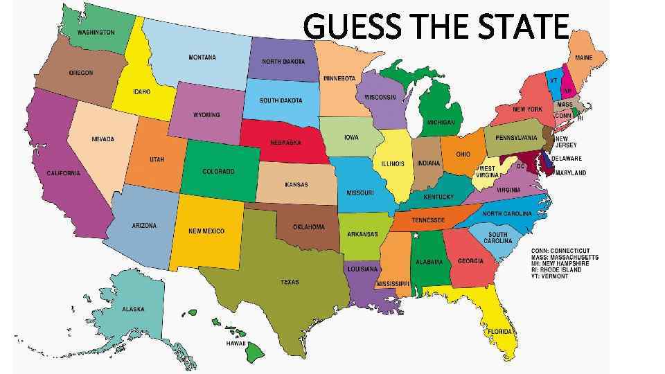 GUESS THE STATE 