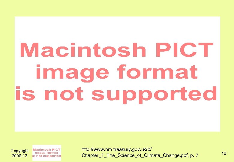 Copyright 2008 -12 http: //www. hm-treasury. gov. uk/d/ Chapter_1_The_Science_of_Climate_Change. pdf, p. 7 10 