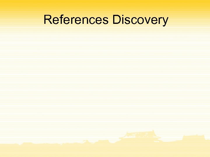 References Discovery 