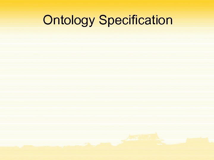 Ontology Specification 