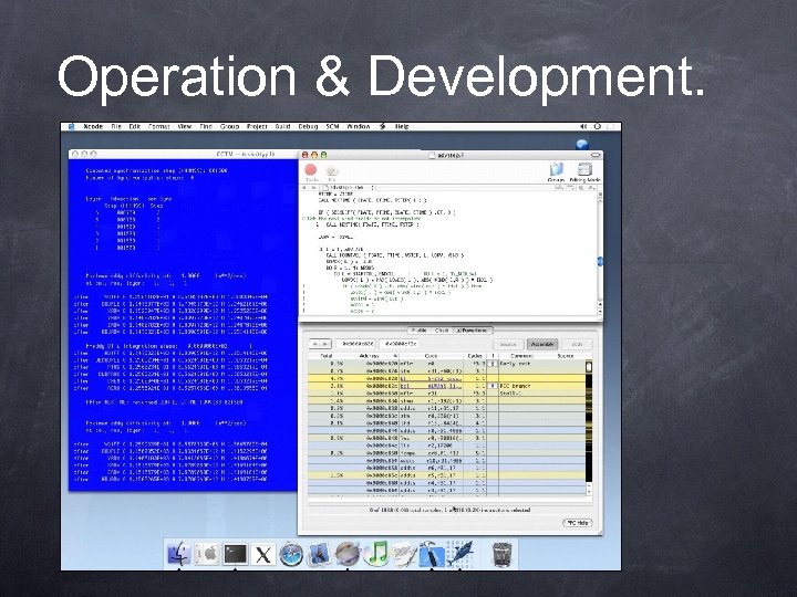 Operation & Development. 