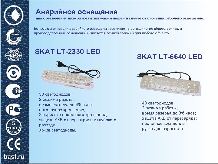 Аварийное освещение для обеспечения возможности эвакуации людей в случае отключения рабочего освещения. Вопрос организации