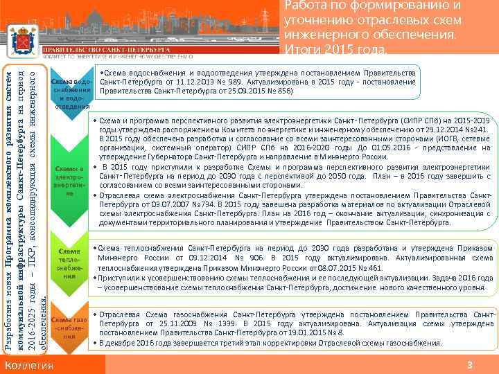 Разработана новая Программа комплексного развития систем коммунальной инфраструктуры Санкт-Петербурга на период 2016 -2025 годы