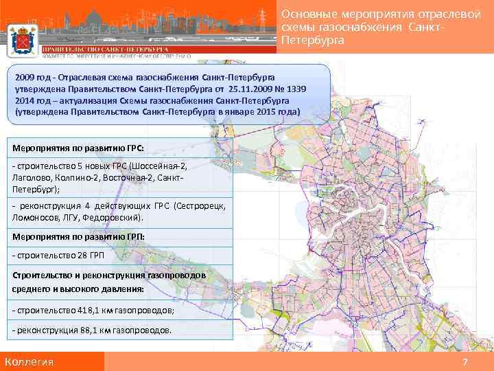 Схема газификации ленинградской области на карте