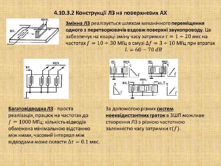 4. 10. 3. 2 Конструкції ЛЗ на поверхневих АХ 