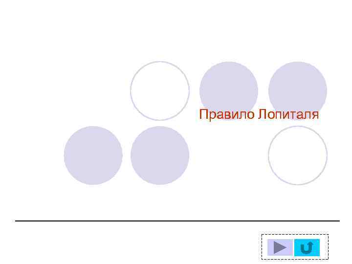 Правило Лопиталя 