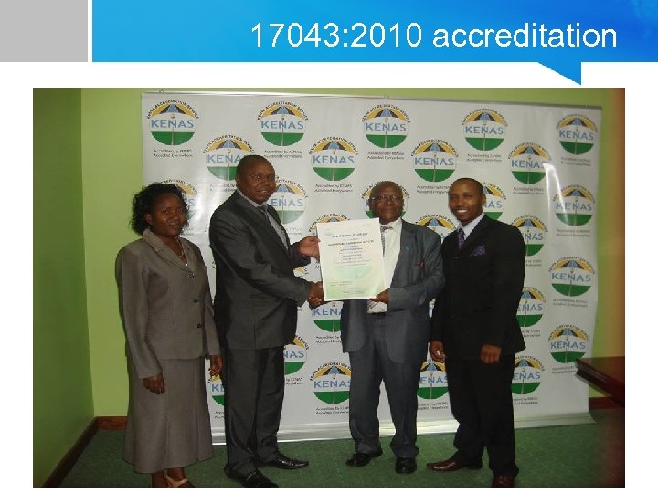 17043: 2010 accreditation 