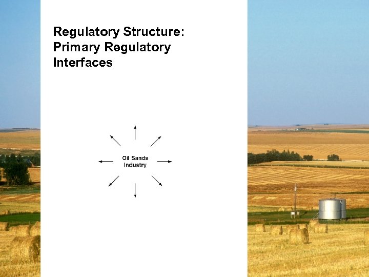 Regulatory Structure: Primary Regulatory Interfaces 