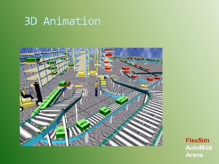 3 D Animation Flex. Sim Auto. Mod Arena 