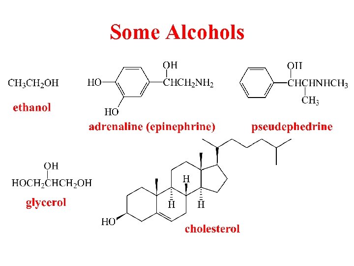 Some Alcohols 