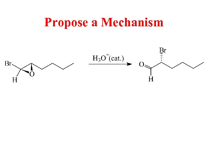 Propose a Mechanism 