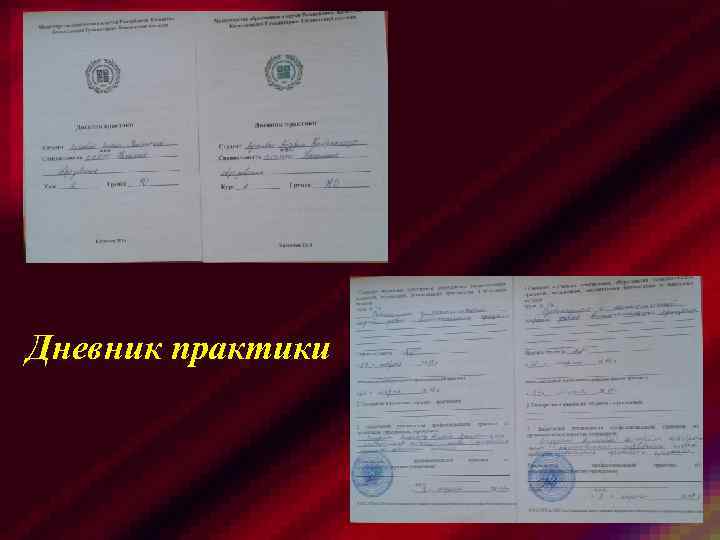 Дневник практики 