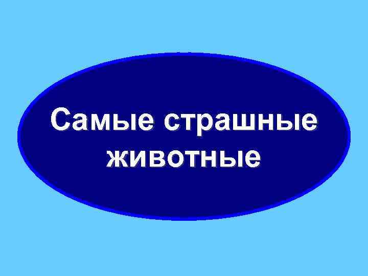 Самые страшные животные 