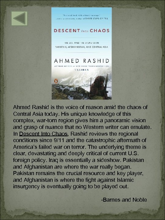 Ahmed Rashid is the voice of reason amid the chaos of Central Asia today.