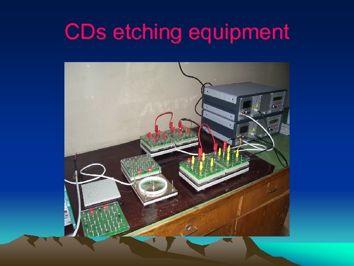 CDs etching equipment 