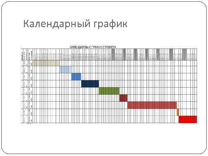 Календарный график 