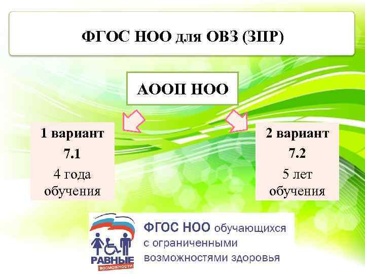 Фгос овз 1 вариант