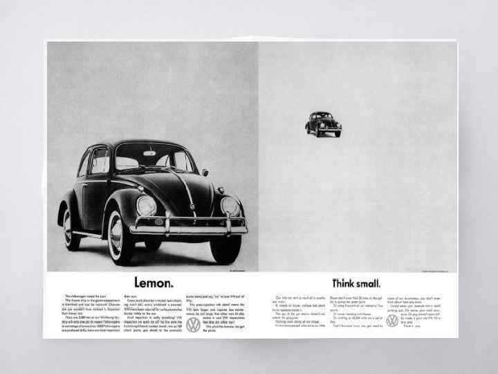 Bill Bernbach and the advetisement of Volkswagen Beetle