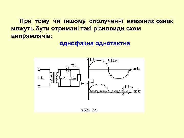  При тому чи іншому сполученні вказаних ознак можуть бути отримані такі різновиди схем