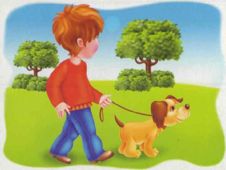 Мальчик с собакой описание. Сюжетные картинки. Сюжетные картинки для детей. Мальчик гуляет. Мальчик гуляет с собакой иллюстрация.
