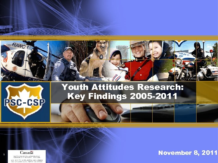 Youth Attitudes Research: Key Findings 2005 -2011 1 November 8, 2011 