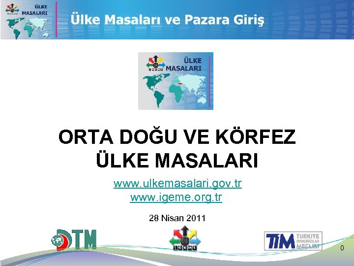 ORTA DOĞU VE KÖRFEZ ÜLKE MASALARI www. ulkemasalari. gov. tr www. igeme. org. tr