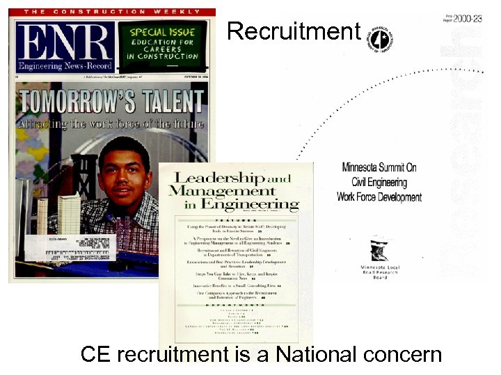 Recruitment CE recruitment is a National concern 