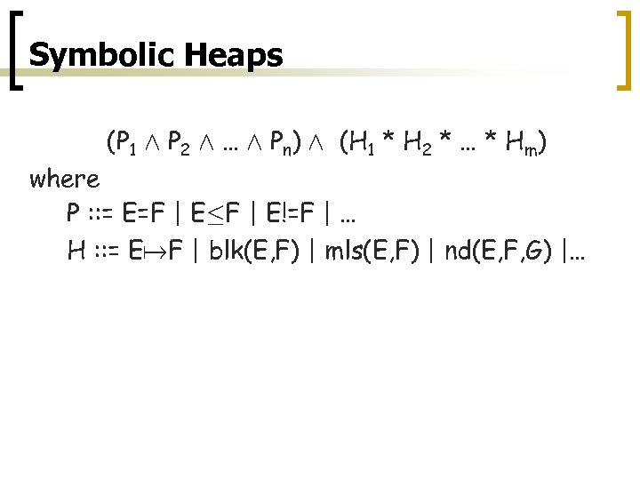 Shape Analysis For Low Level Code Hongseok Yang Seoul