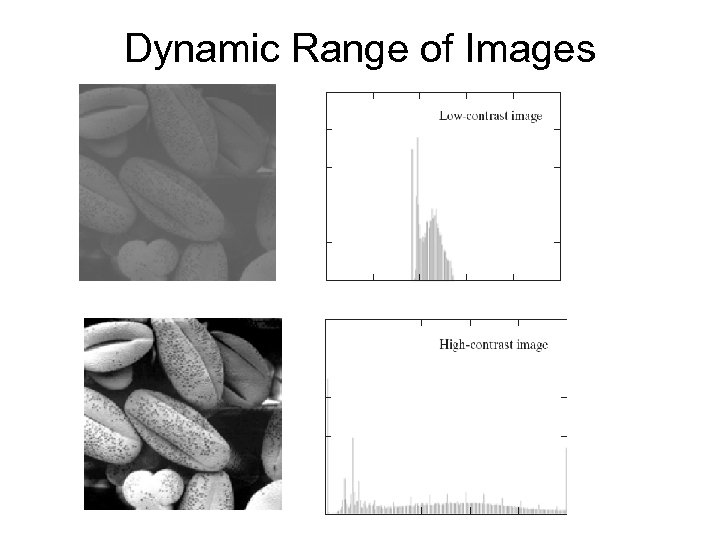Dynamic Range of Images 