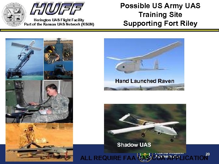 Herington UAS Flight Facility Part of the Kansas UAS Network (KSUN) Possible US Army