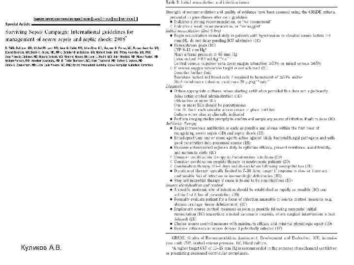 Куликов А. В. 