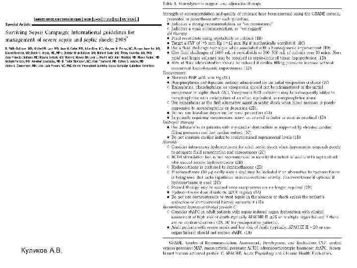 Куликов А. В. 