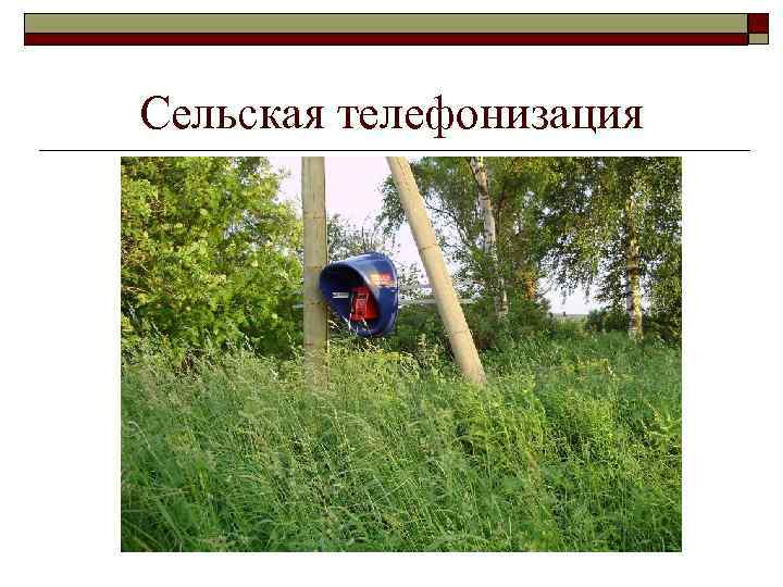 Сельская телефонизация 
