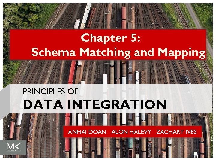 Chapter 5: Schema Matching and Mapping PRINCIPLES OF DATA INTEGRATION ANHAI DOAN ALON HALEVY