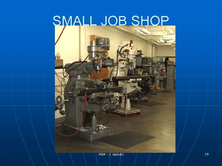 SMALL JOB SHOP POM - J. Galván 15 