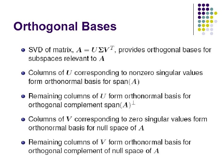 Orthogonal Bases 