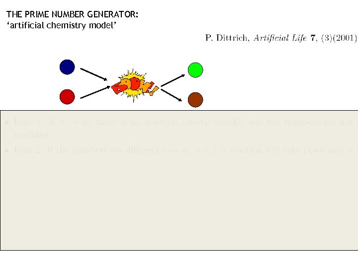 THE PRIME NUMBER GENERATOR: ‘artificial chemistry model’ 