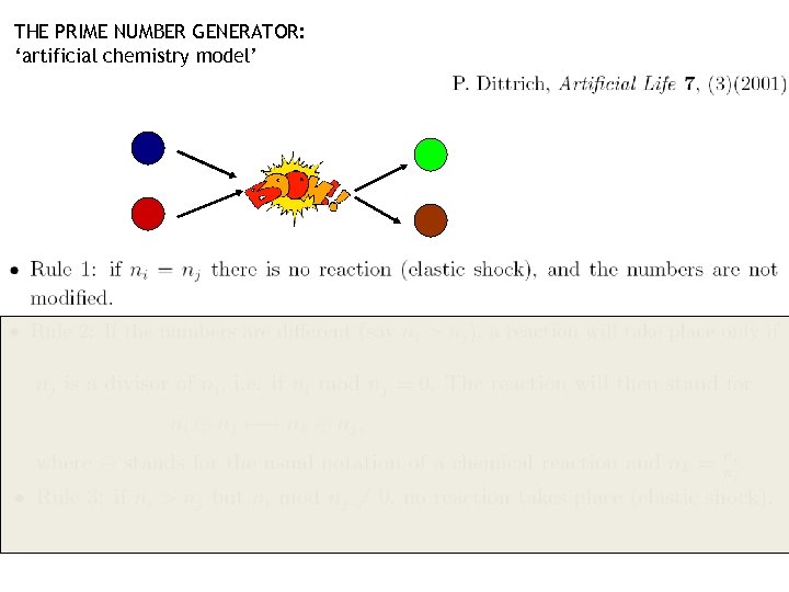 THE PRIME NUMBER GENERATOR: ‘artificial chemistry model’ 