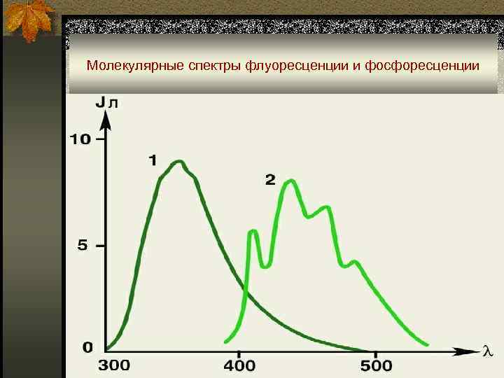 Молекулярные спектры флуоресценции и фосфоресценции 