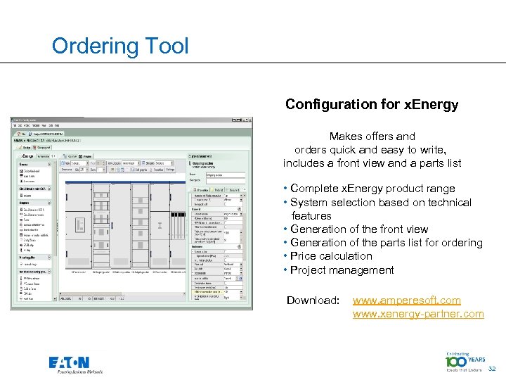 Ordering Tool Configuration for x. Energy Makes offers and orders quick and easy to