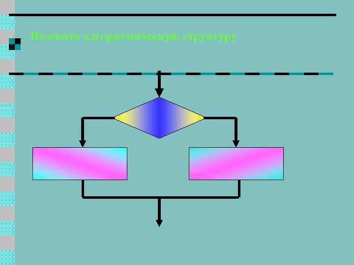 Назовите алгоритмическую структуру 