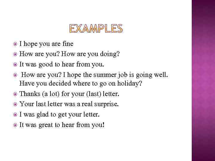 I hope you are fine How are you? How are you doing? It was