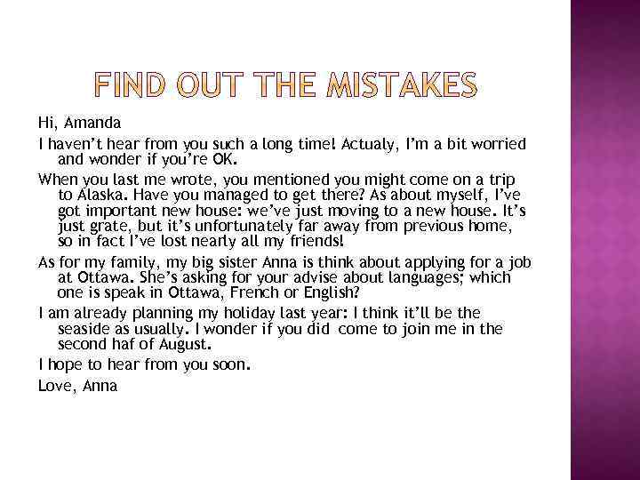 Hi, Amanda I haven’t hear from you such a long time! Actualy, I’m a