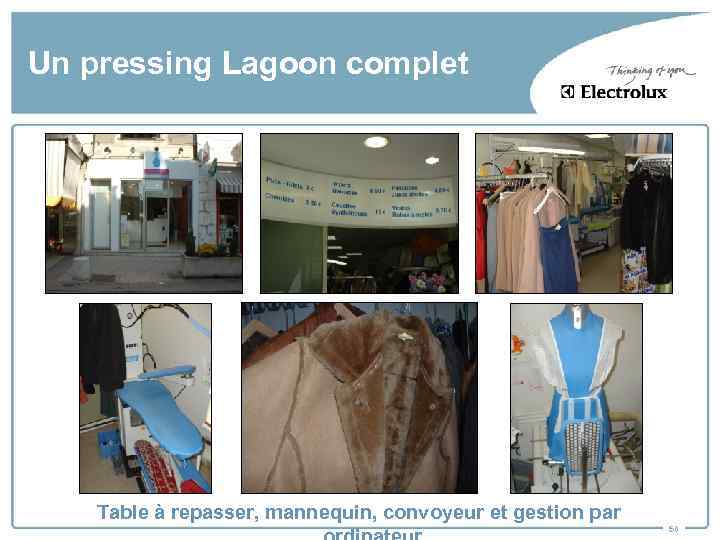 Un pressing Lagoon complet Table à repasser, mannequin, convoyeur et gestion par 50 